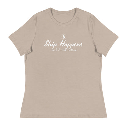 Women's Relaxed T-Shirt (Ship Happens)