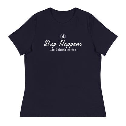 Women's Relaxed T-Shirt (Ship Happens)